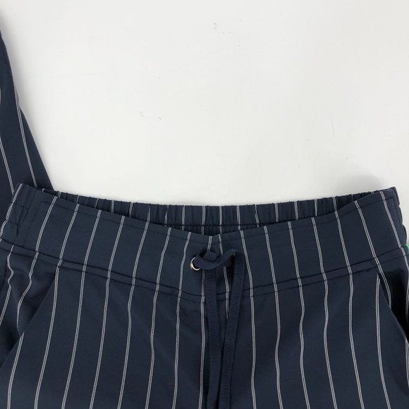 Athleta Blue Striped Wide Leg Pants | Casual to Special Event - Picture 4 of 6